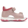Kép 5/7 - Könnyű, valódi bőr, baby pink D.D.step gyerekszandál, oldalán villogó LED