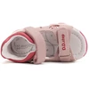 Kép 6/7 - Könnyű, valódi bőr, baby pink D.D.step gyerekszandál, oldalán villogó LED