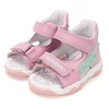 Kép 1/7 - Könnyű, valódi bőr, pink D.D.step kislány szandál, villogó LED-del