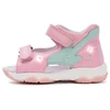 Kép 2/7 - Könnyű, valódi bőr, pink D.D.step kislány szandál, villogó LED-del