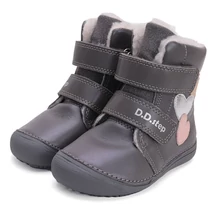 "Mezítlábas" melegbéléses, valódi bőr D.D.step gyerekcipő