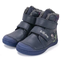 Melegbéléses, valódi bőr D.D.step kislány gyerekcipő, floureszkáló talppal Melegbéléses, valódi bőr D.D.step kislány gyerekcipő, floureszkáló talppal