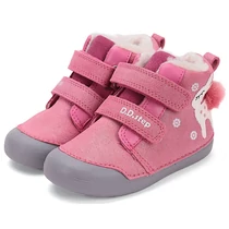Melegbéléses, valódi bőr D.D.step kislány bokacipő, az első lépésekhez Melegbéléses, valódi bőr D.D.step kislány bokacipő, az első lépésekhez