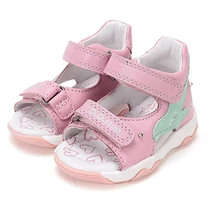 Könnyű, valódi bőr, pink D.D.step kislány szandál, villogó LED-del