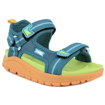 Zöld és türkiz színű, tépőzáras kislány Primigi szandál.