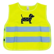 Kutyás UV láthatósági gyerekmellény