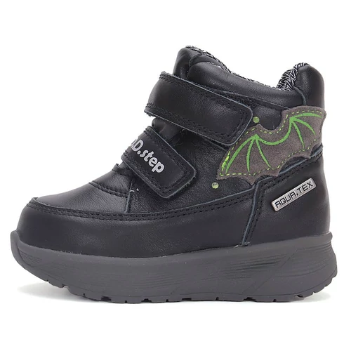 Vízálló, fedettbőr D.D.step gyerekcipő, villogó ledekkel