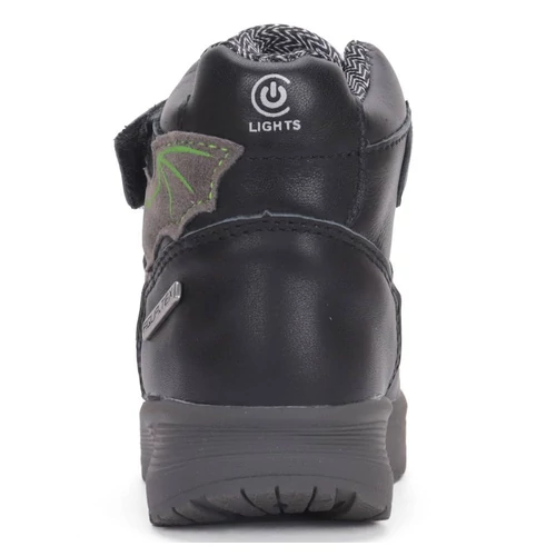 Vízálló, fedettbőr D.D.step gyerekcipő, villogó ledekkel