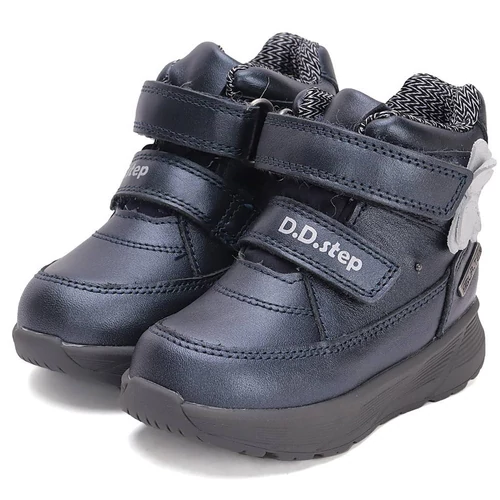 Vízálló, fedettbőr D.D.step gyerekcipő, villogó ledekkel