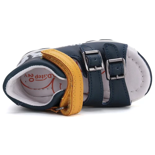 Könnyű, valódi bőr D.D.step gyerekszandál, színváltós mintával