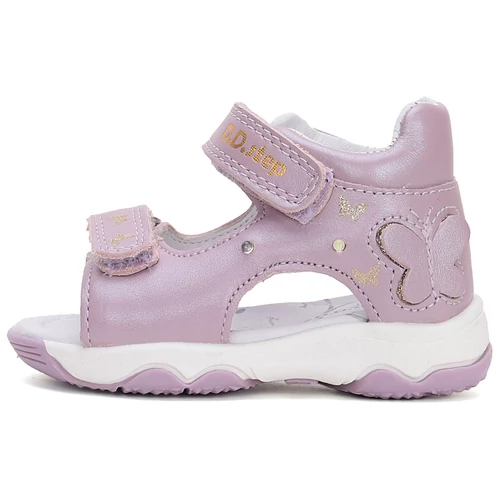 Könnyű, valódi bőr D.D.step gyerekszandál, oldalán villogó LED