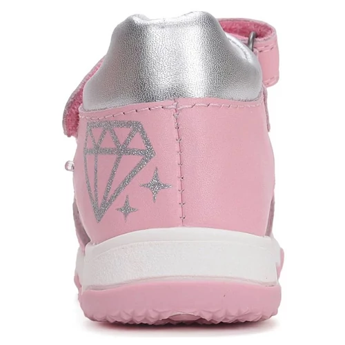 Könnyű, valódi bőr D.D.step gyerekszandál, oldalán villogó LED