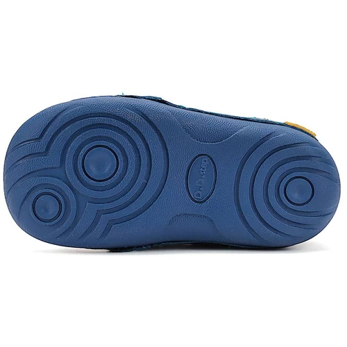 Tépőzáras, valódi bőr, zsiráf mintás D.D.step gyerekcipő, az első lépésekhez