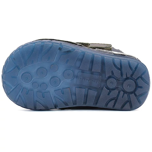 Melegbéléses, valódi bőr D.D.step kisfiú gyerekcipő, fluoreszkáló talppal