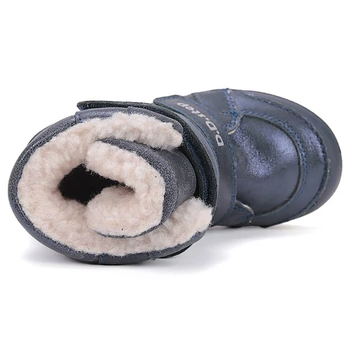 Melegbéléses, valódi bőr D.D.step kislány bokacipő