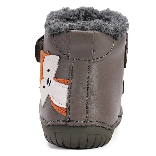 Melegbéléses, "mezítlábas"valódi bőr D.D.step kisfiú gyerekcipő