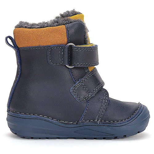 Melegbéléses, valódi bőr D.D.step kisfiú bokacipő