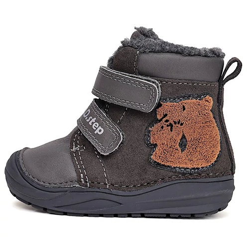 Melegbéléses, valódi bőr D.D.step kisfiú bokacipő