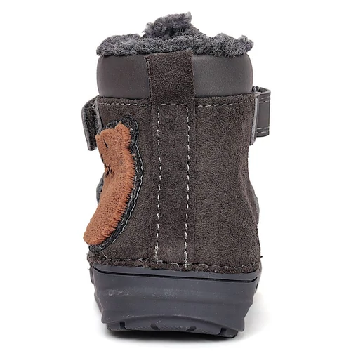 Melegbéléses, valódi bőr D.D.step kisfiú bokacipő