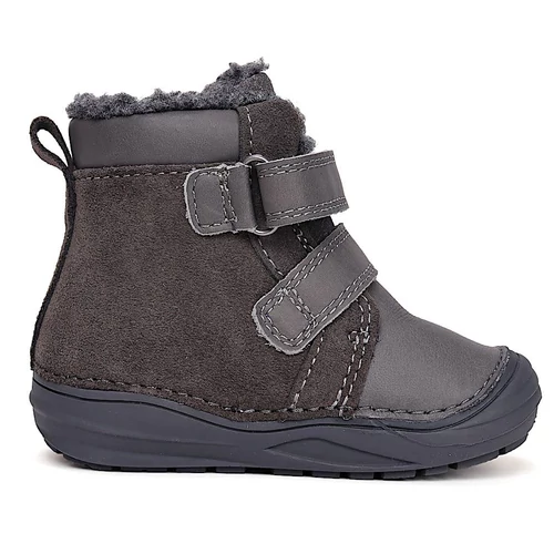 Melegbéléses, valódi bőr D.D.step kisfiú bokacipő