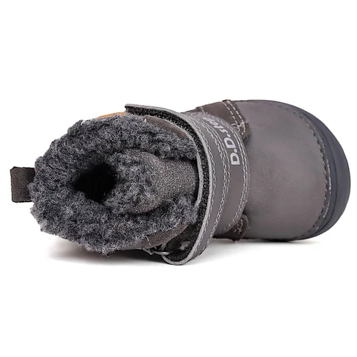 Melegbéléses, valódi bőr D.D.step kisfiú bokacipő