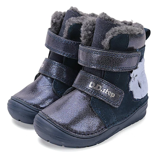 Melegbéléses, valódi bőr D.D.step kislány bokacipő