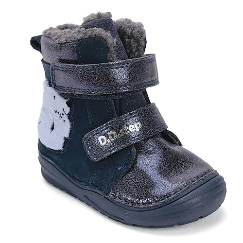Melegbéléses, valódi bőr D.D.step kislány bokacipő