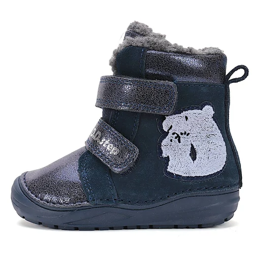 Melegbéléses, valódi bőr D.D.step kislány bokacipő