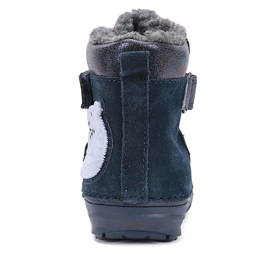 Melegbéléses, valódi bőr D.D.step kislány bokacipő