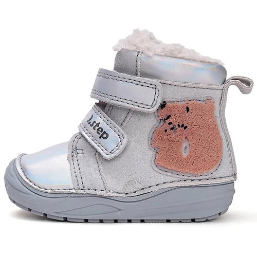 Melegbéléses, valódi bőr D.D.step kislány bokacipő