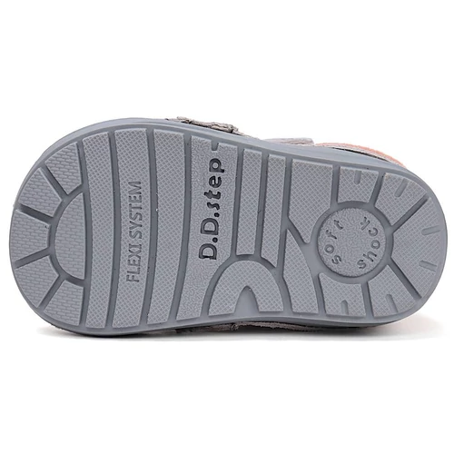 Melegbéléses, valódi bőr D.D.step kislány bokacipő