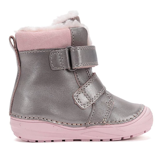 Melegbéléses, valódi bőr D.D.step kislány bokacipő