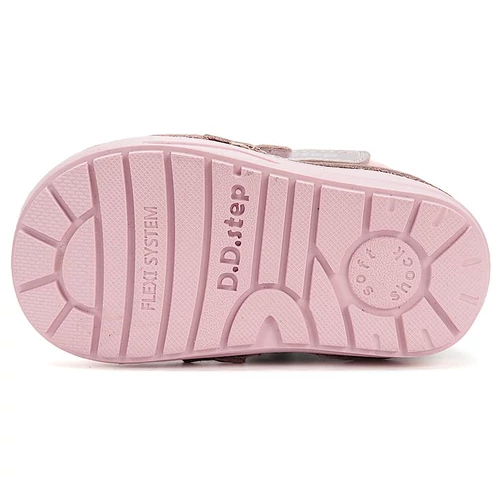 Melegbéléses, valódi bőr D.D.step kislány bokacipő