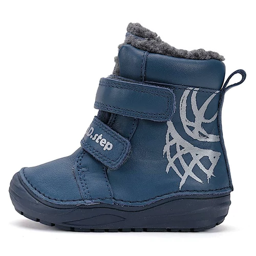 Melegbéléses, valódi bőr D.D.step kisfiú bokacipő