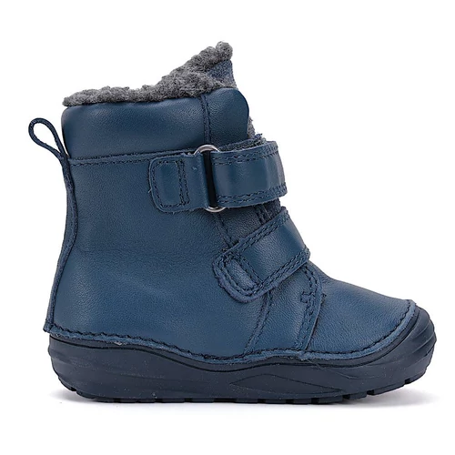 Melegbéléses, valódi bőr D.D.step kisfiú bokacipő