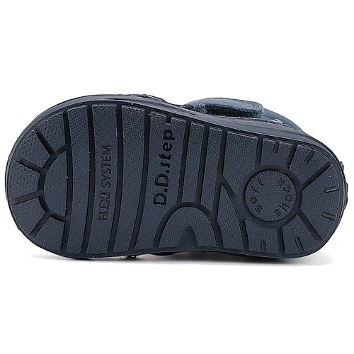 Melegbéléses, valódi bőr D.D.step kisfiú bokacipő