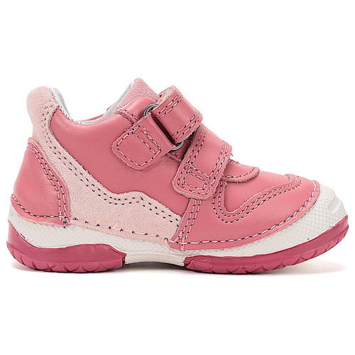 Első lépés, pink, valódi bőr D.D. Step bokacipő