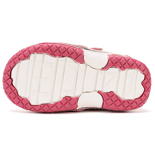 Első lépés, pink, valódi bőr D.D. Step bokacipő