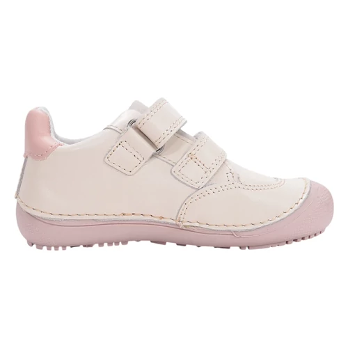 Bézs valódi bőr D.D. Step Barefoot (mezítlábas) gyerekcipő