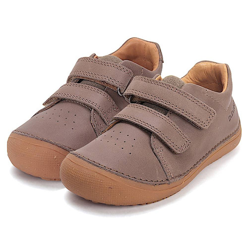 Barna valódi bőr D.D. Step Barefoot (mezítlábas) gyerekcipő
