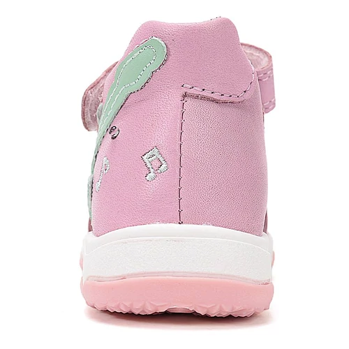 Könnyű, valódi bőr, pink D.D.step kislány szandál, villogó LED-del