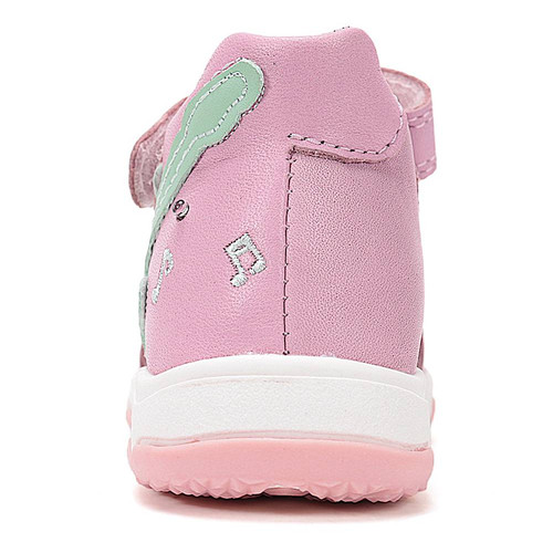 Könnyű, valódi bőr, pink D.D.step kislány szandál, villogó LED-del