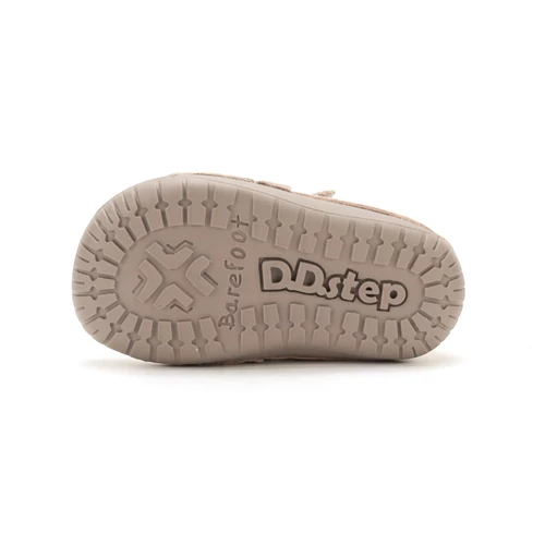 D.D. Step krémszínű csillagos barefoot kislány cipő