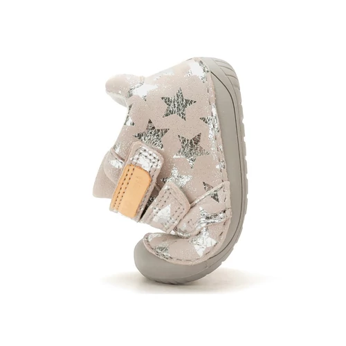 D.D. Step krémszínű csillagos barefoot kislány cipő