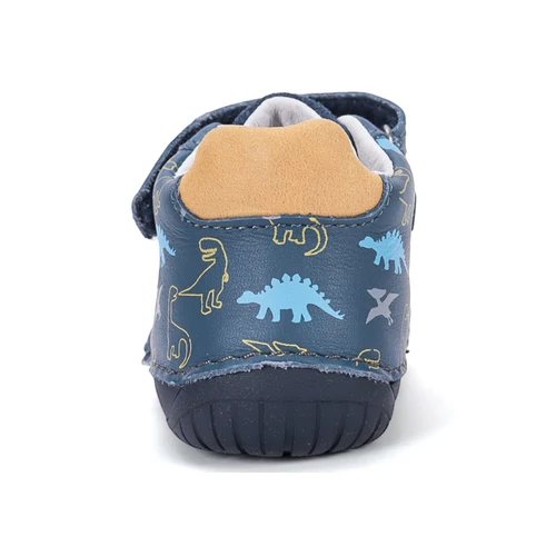 D.D. Step sötétkék dinós barefoot kisfiú cipő