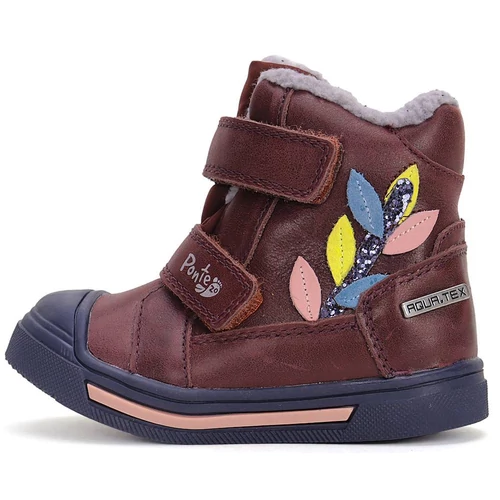 Vízálló, valódibőr, melegbéléses Ponte20 szupinált gyerekcipő