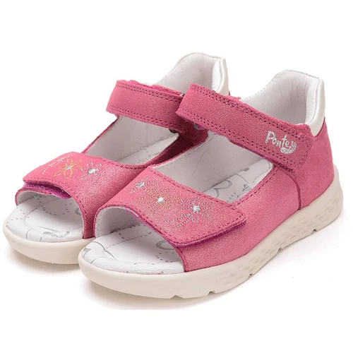 Könnyű valódibőr, pink Ponte20 szupinált gyerekszandál