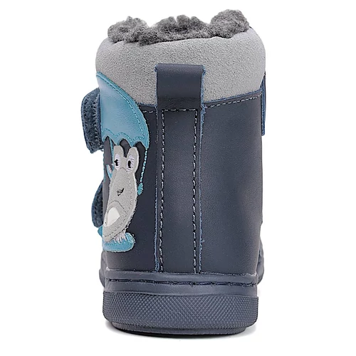 Melegbéléses, valódibőr, sötétkék szupinált Ponte20 gyerekcipő