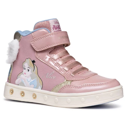 Minőségi, sportos, "lélegző" Geox gyerekcipő, villogó ledekkel