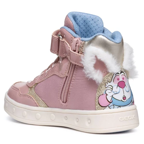 Minőségi, sportos, "lélegző" Geox gyerekcipő, villogó ledekkel